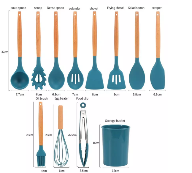 Silikonspatel-Set zum Kochen